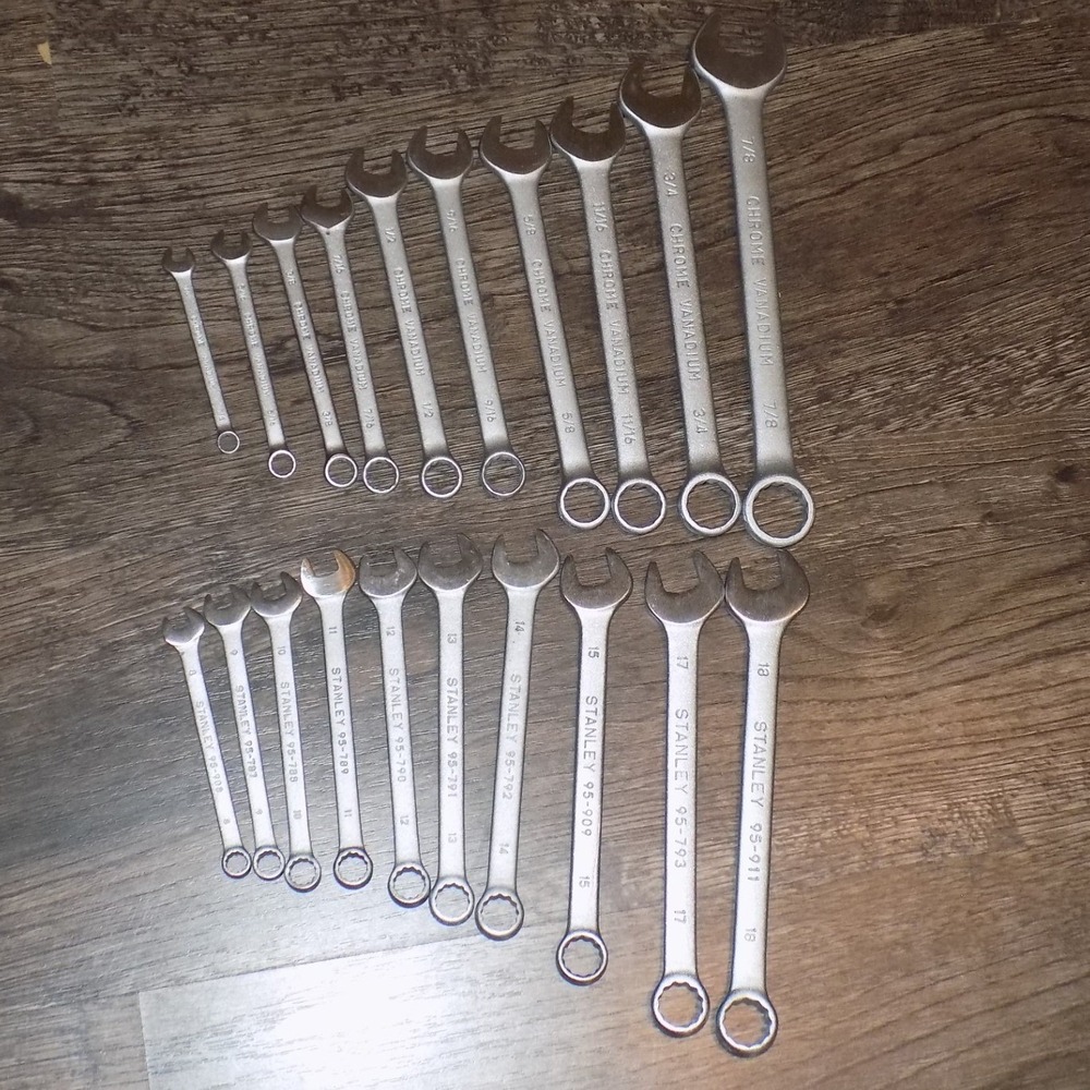 Stanley Combination Wrench Set SAE Metric 20 Piece Hand Tools - Picture 8 of 8